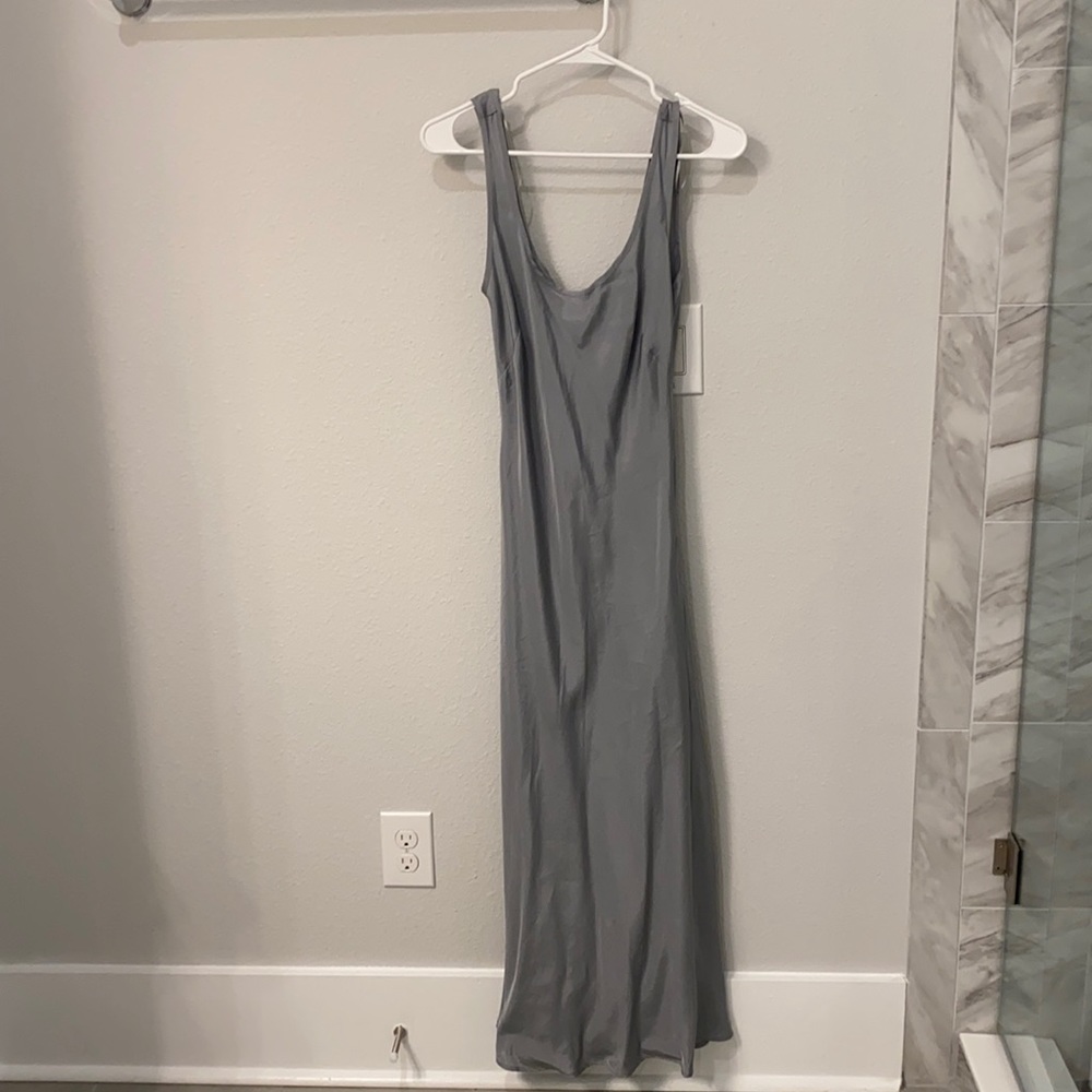 Zara dress never worn midi satin slip dress